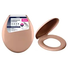 Primafer - Assento Sanitário Almofadado Clássico Plástico Marfim 3,5x37x44,5cm