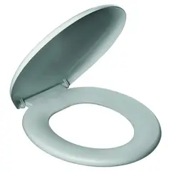 Primafer - Assento Sanitário Almofadado Clássico Plástico Cinza 3,5x37x44,5cm