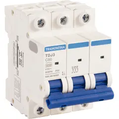 Tramontina - Mini Disjuntor TDJ3-3C50 3P 50A 3KA