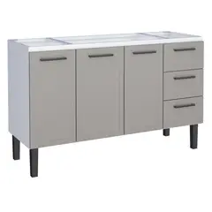 undefined - Gabinete para Cozinha em Aço Juno 144cm Cinza Cozimax