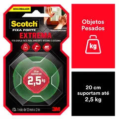 3M Scotch - Fixa Forte Extreme 12Mmx2M 3M