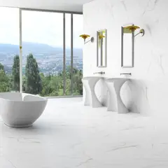 Embramaco - Porcelanato Retificado Acetinado Marmorizado 83031 83X83 Cx 2,73