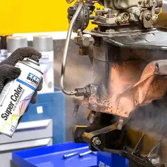 Tekbond - Tinta Spray Preto Fosco Alta Temperatura 350ml / 250g