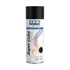 Tekbond - Tinta Spray Preto Metálico 350ml/250g