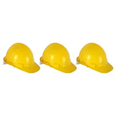 LIBUS - Set de cascos de seguridad 3 unidades amarillo