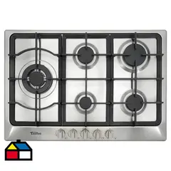 ALBIN TROTTER - Encimera Gas 5 Platos Gris Professional 75 GL