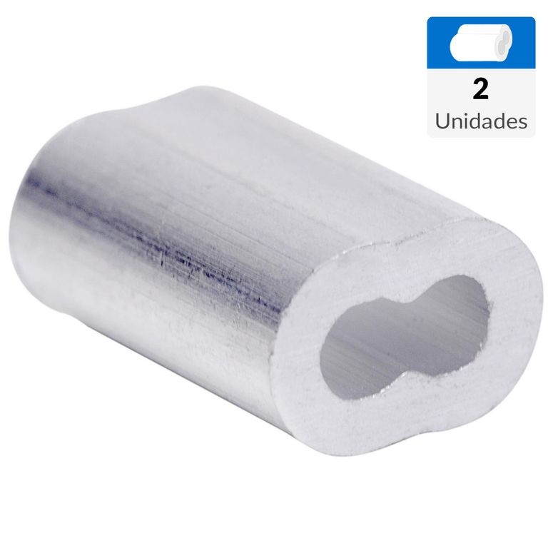 Abrazadera aluminio 5/16"