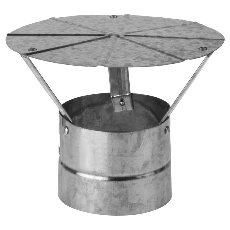 Gorro para tubo acero galvanizado 5" 0,8mm