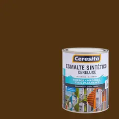 CERESITA - Esmalte Sintético Brillante 0.25 galón(es) Café