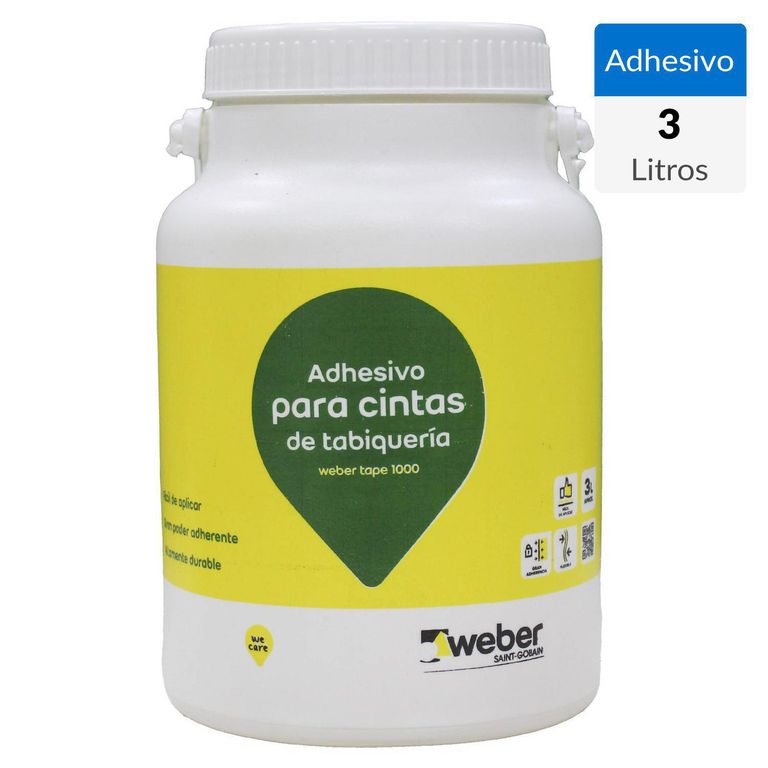 3 litros Tape 1000 pasta adhesiva para junturas