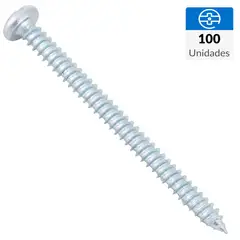 MAMUT - Tornillo Roscalata Cabeza Phillips Metal 2-1/2 " 10 mm 100 unidad(es)