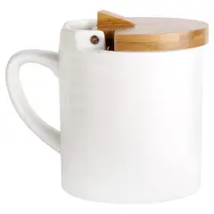 JUST HOME COLLECTION - Salero con tapa 12x9x12 cm blanco