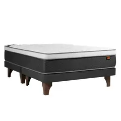 CELTA - Cama Box King Europea Everest Gris Oscuro