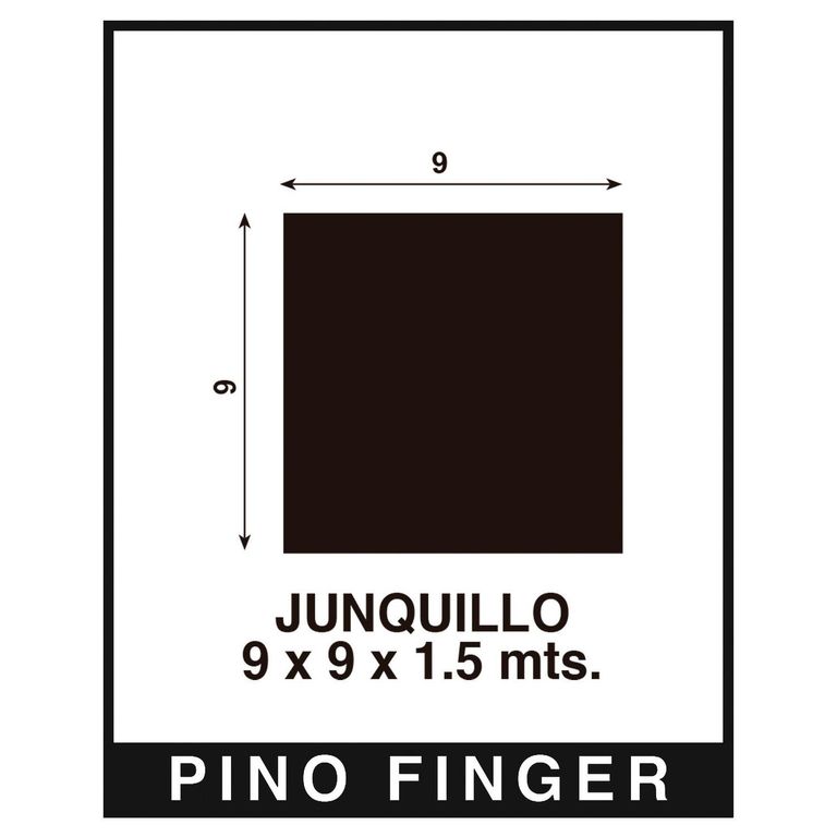 Junquillo Pino Finger Natural 9 mm 0.9x150 cm