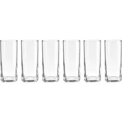 CRISTAR - Set 6 Vasos de Vidrio 74 ml Transparente