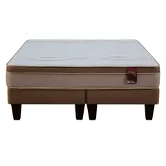 MANTAHUE - Cama King Americana Gris/Blanco