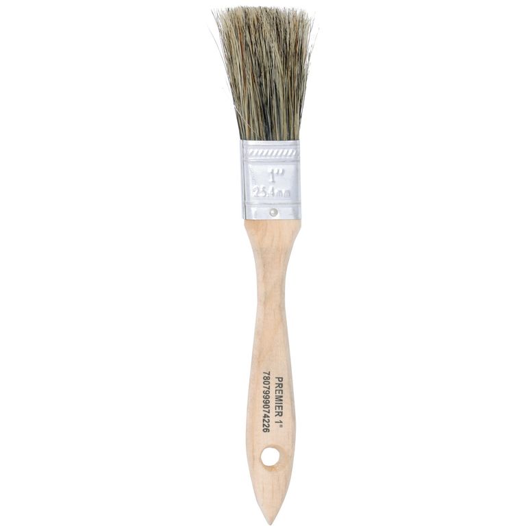 Brocha Multiuso 1" Cerdas Naturales Para Pintura Y Barniz