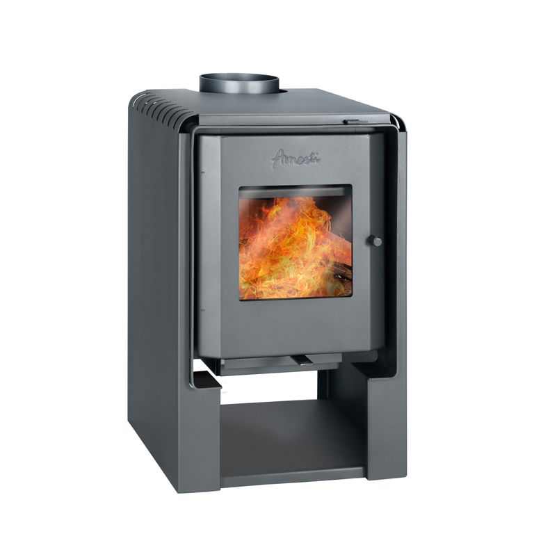 Estufa Leña Scantek 360 Gris Charcoal