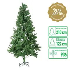 DEAR SANTA - Árbol de Navidad Bavaria 122x210 cm Verde