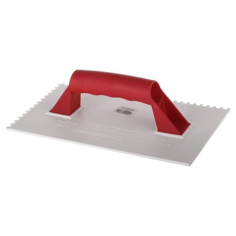 Llana Dentada Plástica 280x150 mm para Adhesivos y Mortero