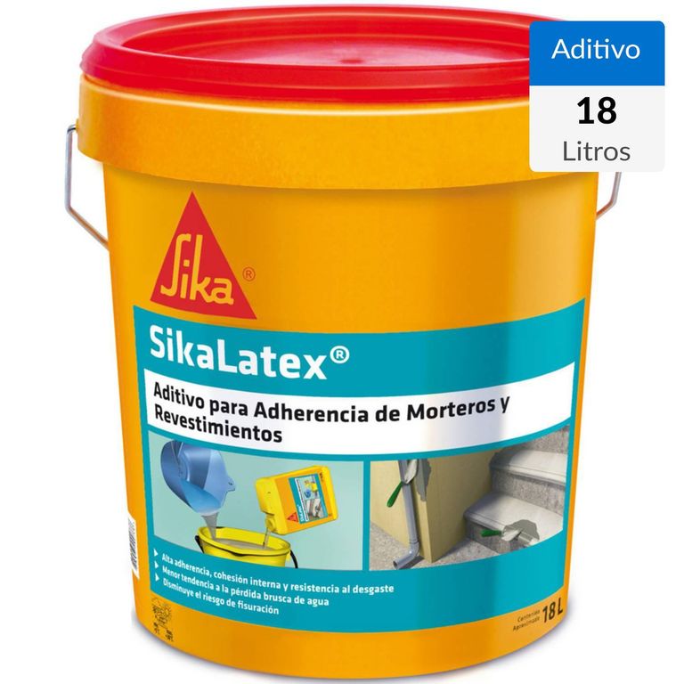 Aditivo Adherencia Morteros Revestimientos Tineta 18 Litros