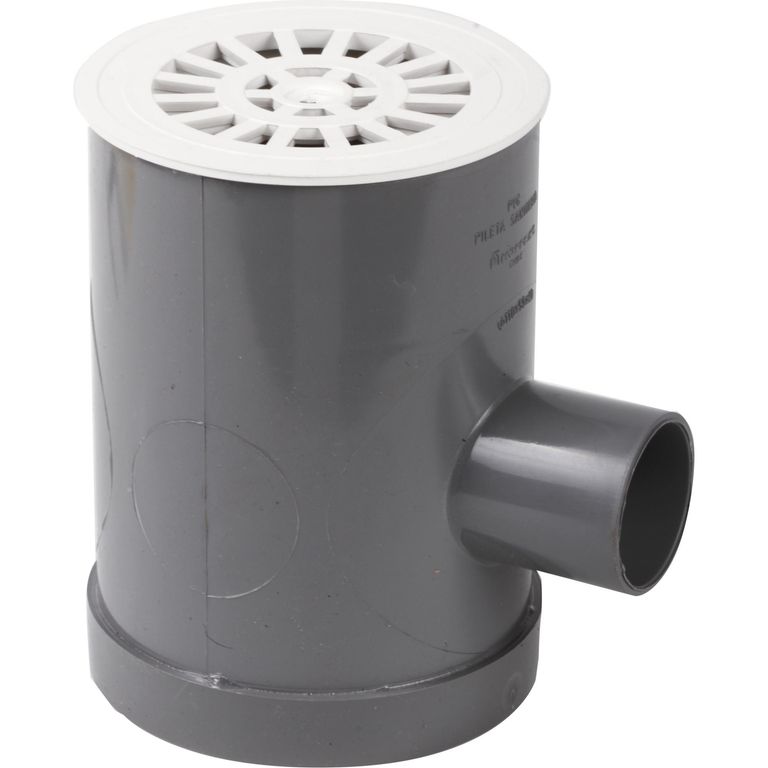 Pileta PVC 110mm x 50mm x 40mm Blanco/Gris