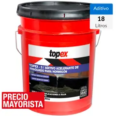 TOPEX - Tineta de 18 lt Acelerante controlado de fraguado 3