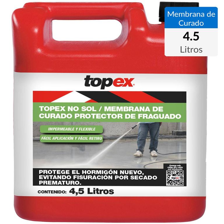 Bidón Membrana Curado Hormigón 4. 5 Lt Protección Fraguado