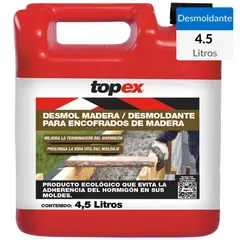 TOPEX - Bidón 4.5 litros Desmoldante Desmol madera