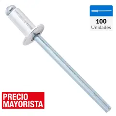 MAMUT - Remache tipo pop 4x8 mm 100 unidades