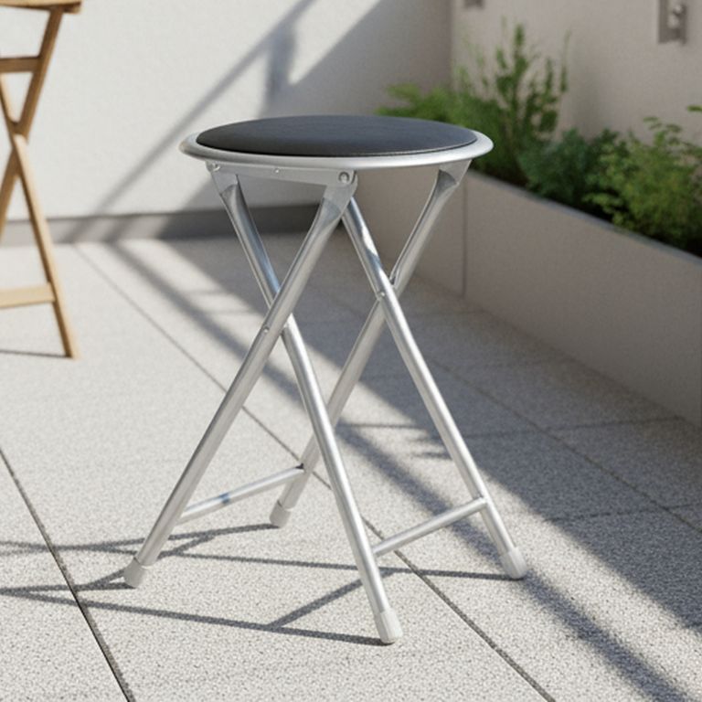 Piso Plegable Negro 44.5x30x30 cm