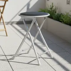 CASA BONITA - Piso Plegable Negro 44.5x30x30 cm