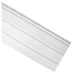 TRANSACO - 0,40 x 3,66 m Perfil bajo alero sólido blanco