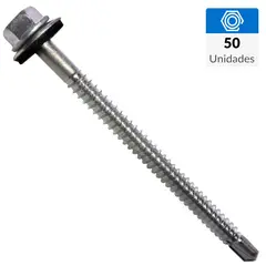 MAMUT - Tornillo Autoperforante Cabeza Lenteja Metal 3-1/2 " 1/4 " 50 unidad(es)