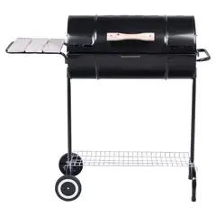 MR BEEF - Parrilla a Carbón con Tapa y Ruedas Metal