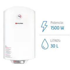 SPLENDID - Termo Eléctrico 30 Litros 1500 W de Muro