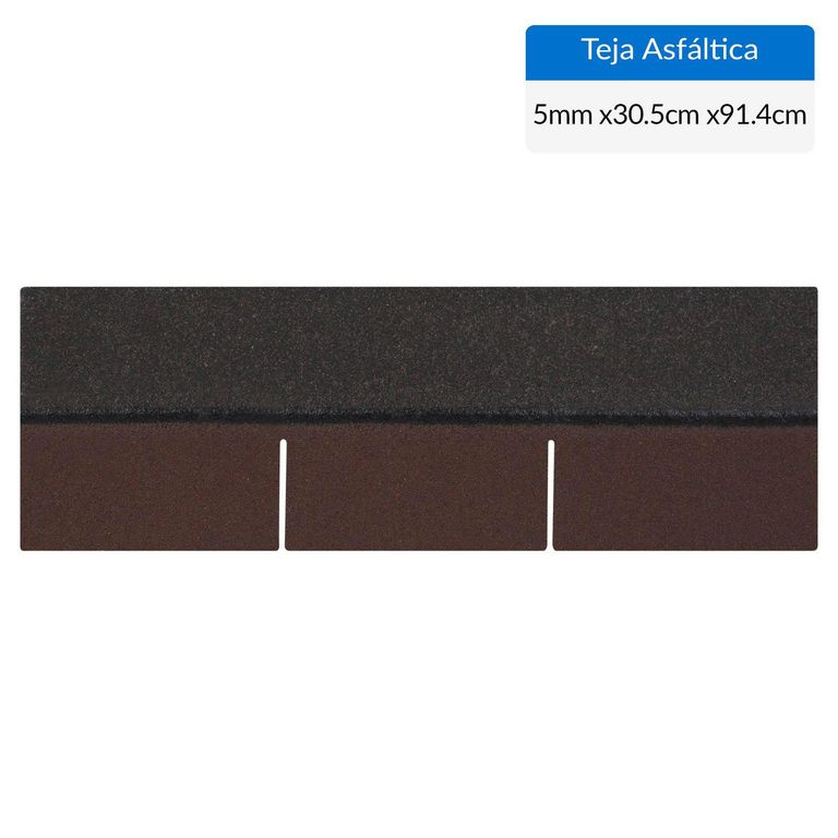 Teja Asfáltica Gravillada 305x914 mm 3,1 m2 Classic