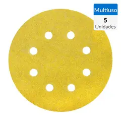 BAUKER - Set de discos de lija grano 180 5 unidades