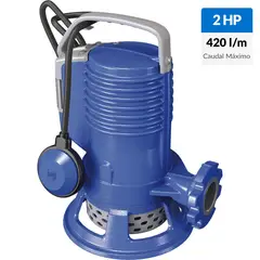ZENITH - Electrobomba sumergible 2 HP 420 l/min