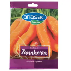 ANASAC - Semilla Zanahoria Sachet 5 gr Sachet
