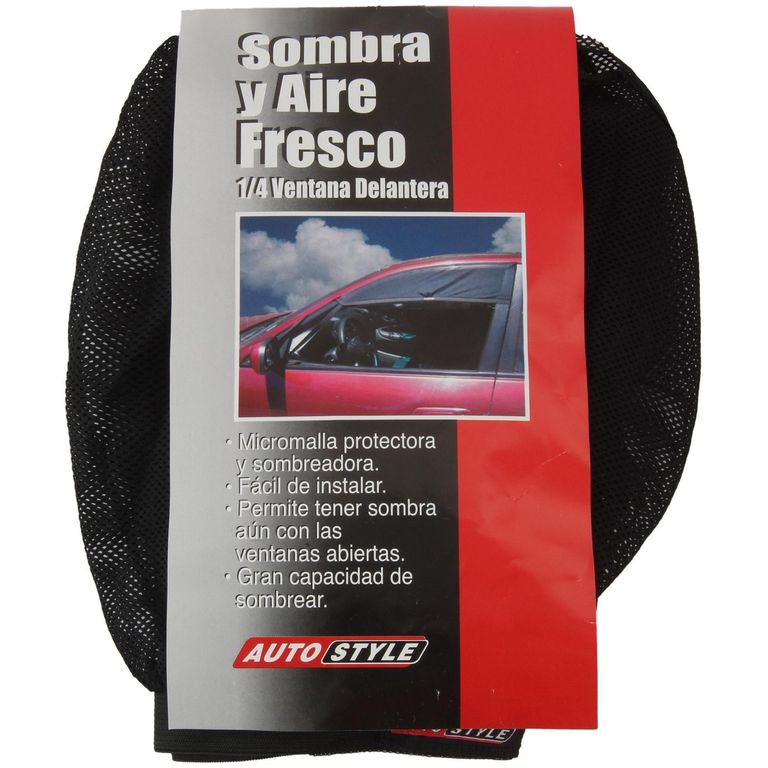 Sombrilla Ventana Auto Micromalla Protección Uv Negro