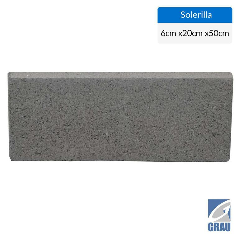 Solerilla canto redondo 50x20x6 cm