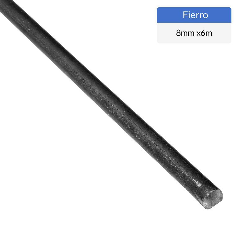 Fierro Liso Redondo Acero 8x8 mm 6 m