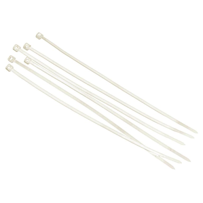 Amarra cables 8x700 mm 50 unidades Blanco