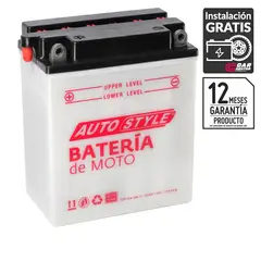 AUTOSTYLE - Batería de Moto 12 Ah Positivo Izquierdo