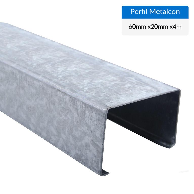 Perfil C Metalcon Estructural Metal 60x20x0.85 mm 4 m