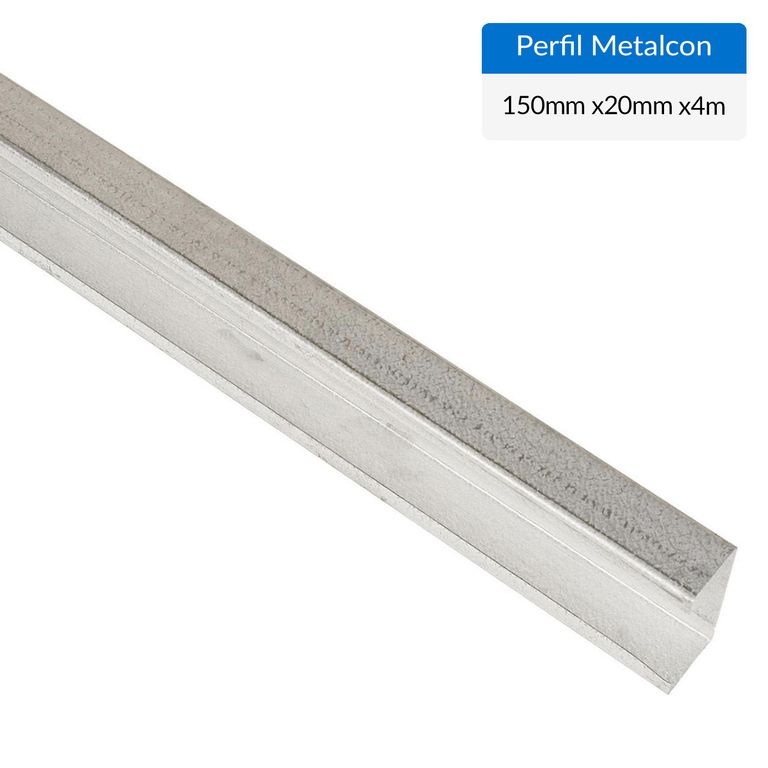Perfil estructural C Metal 150x20x1 mm 4 m