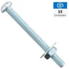 FIXSER - Perno 5/32X1"+Tuerca+Golil 15U
