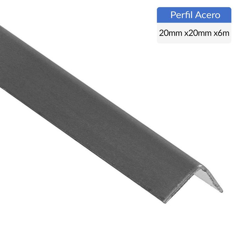 Ángulo Plegado Acero 20x20x3 mm 6 m