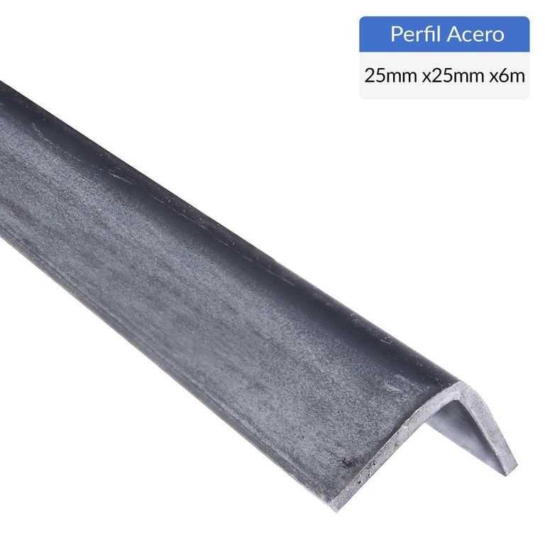Ángulo Plegado Acero 25x25x3 mm 6 m
